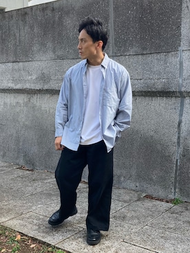 ゆうたさんの「HICOUNT TWILL WASHER SHIRT」を使ったコーディネート