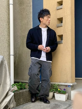 「WYM LIDNM（ウィム バイ リドム）のアイテム」を使った、ゆうたさん（骨格ストレート・メンズ・163cm）の秋コーディネート