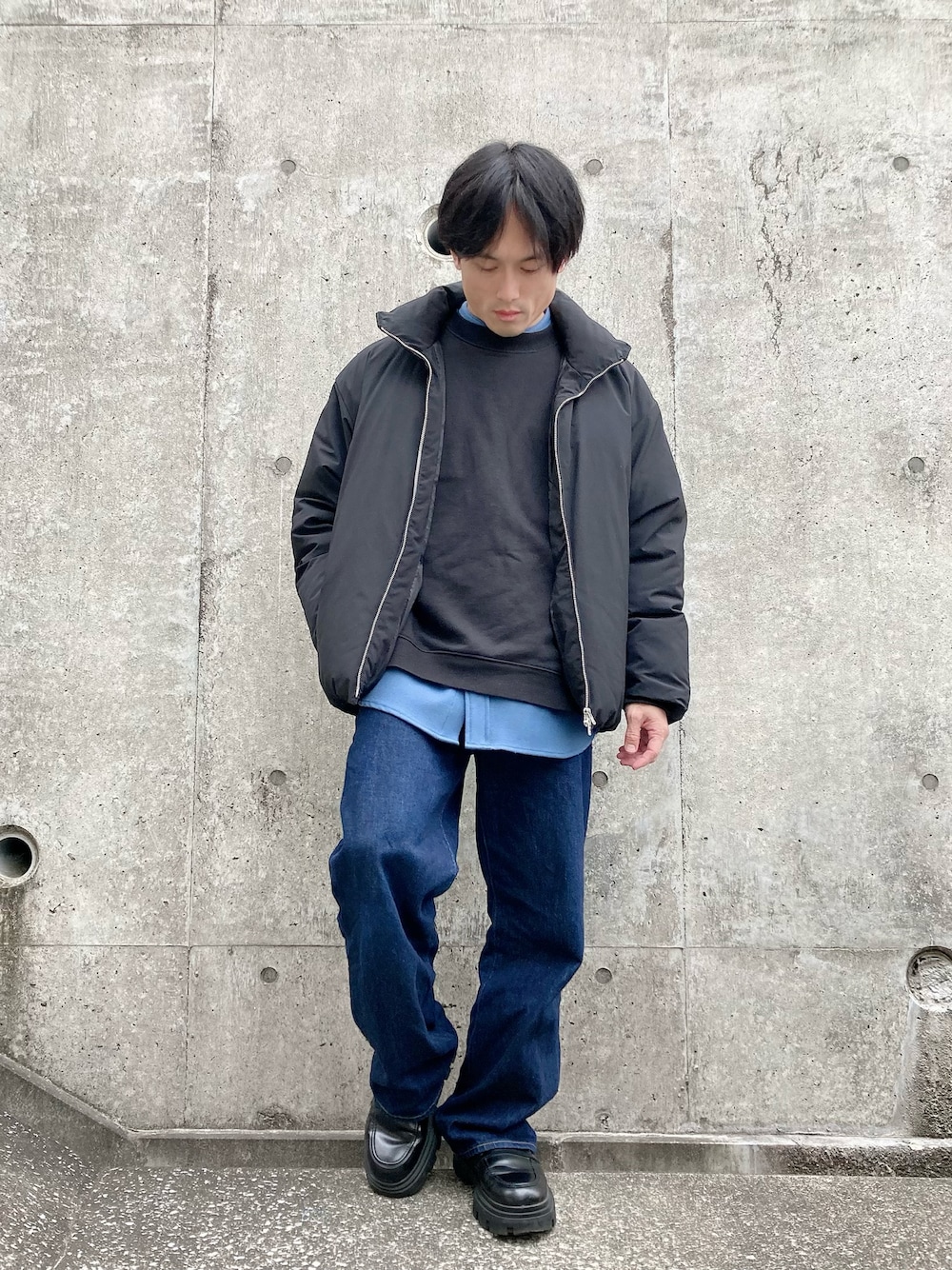 WYM レザーブルゾン ブラック M WYM レザーブルゾン ブラック M レザー