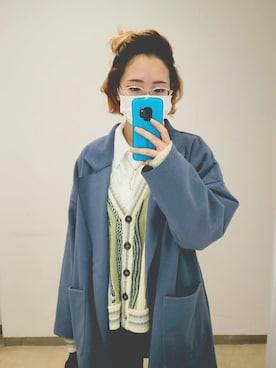 「Juno（ジュノー）のアイテム」を使った、Chikaさん（レディース・156cm）の冬コーディネート