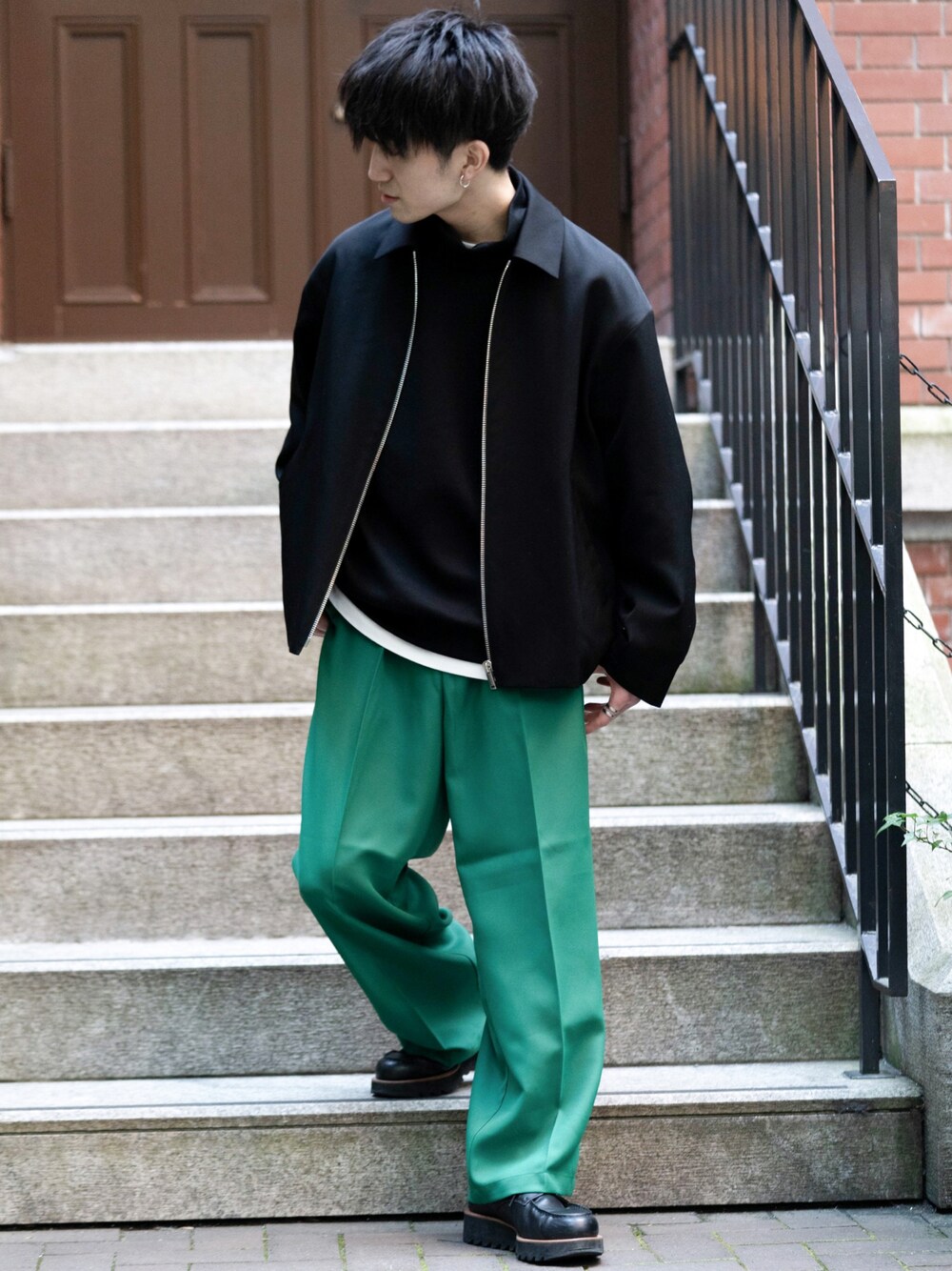 city（シティ）の「ZIP BLOUSON/スーパー100S ジップブルゾン
