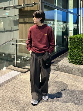 「アイテム（帽子）」を使った、sakuさん（メンズ・164cm）の秋コーディネート