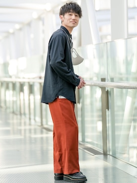 「GLOBAL WORK（グローバルワーク）のアイテム」を使った、sakuさん（メンズ・164cm）の春コーディネート