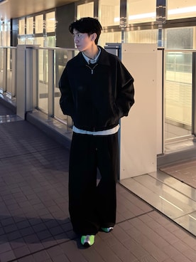 「PUMA（プーマ）のアイテム」を使った、sakuさん（メンズ・164cm）の春コーディネート