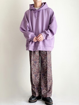 「kutir（クティール）のアイテム（スラックス）」を使った、sakuさん（メンズ・164cm）の秋コーディネート