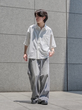 「アイテム（デニムパンツ）」を使った、sakuさん（メンズ・164cm）の夏コーディネート