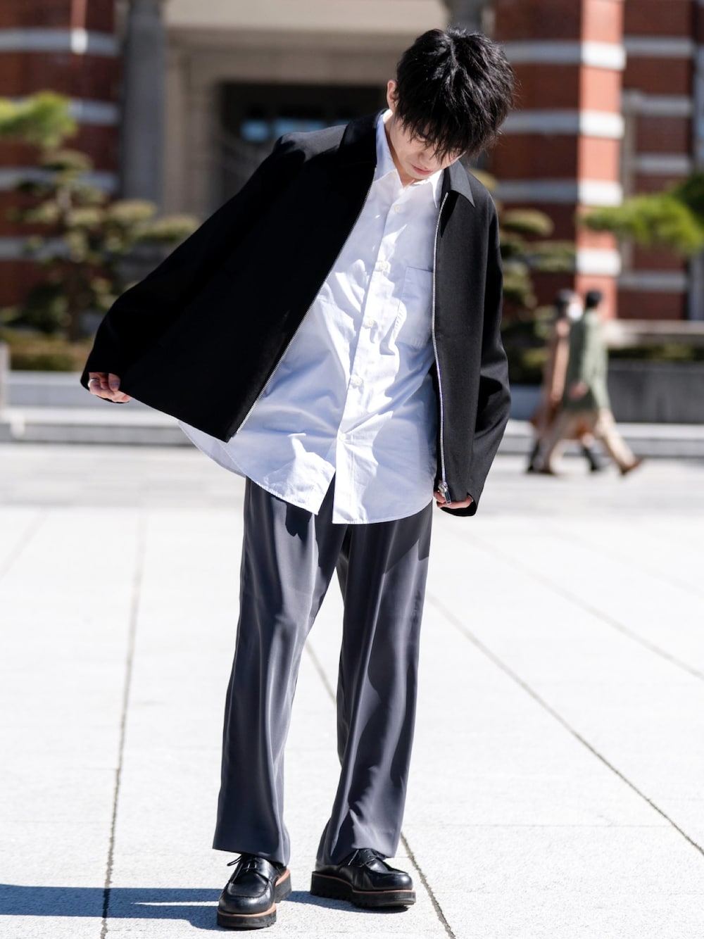 city（シティ）の「ZIP BLOUSON/スーパー100S ジップブルゾン