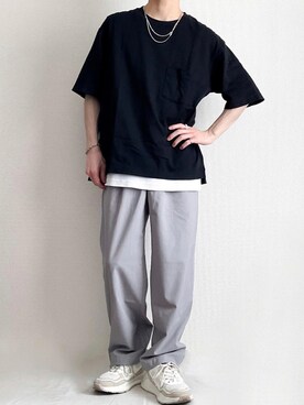 「UNIQLO U」｜sakuさん（メンズ・165cm）の夏コーディネート