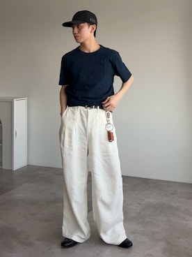 「PADRONE（パドローネ）のアイテム」を使った、sakuさん（メンズ・164cm）の夏コーディネート