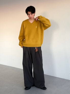 「MUHET（ミュエータ）のアイテム」を使った、sakuさん（メンズ・164cm）の冬コーディネート