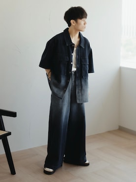 「epnok（エプノック）のアイテム（サンダル）」を使った、sakuさん（メンズ・164cm）の夏コーディネート
