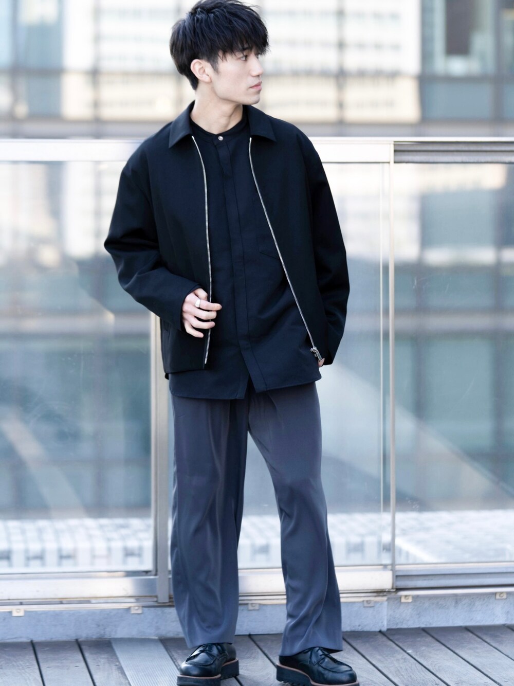 city（シティ）の「ZIP BLOUSON/スーパー100S ジップブルゾン