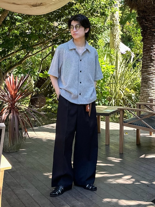 セール】リネンライクワイドバギースラックス（スラックス）｜epnok