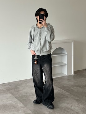 「アイテム（キーケース/キーアクセサリー）」を使った、sakuさん（メンズ・164cm）の秋コーディネート
