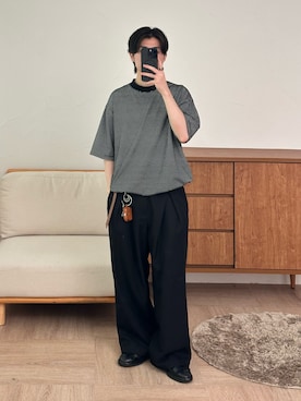 「アイテム（キーケース/キーアクセサリー）」を使った、sakuさん（メンズ・164cm）の秋コーディネート