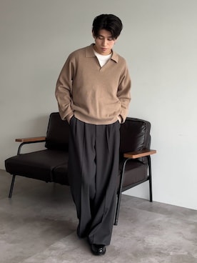 「epnok（エプノック）のアイテム」を使った、sakuさん（メンズ・164cm）の春コーディネート