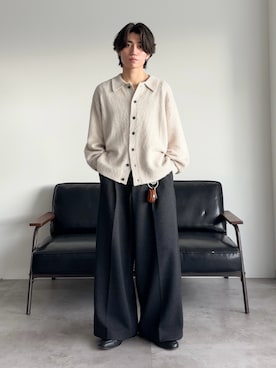 「アイテム（キーケース/キーアクセサリー）」を使った、sakuさん（メンズ・164cm）の冬コーディネート