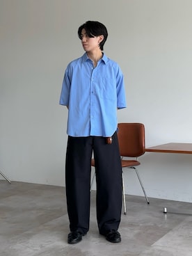 「アイテム（ネックレス）」を使った、sakuさん（メンズ・164cm）の夏コーディネート