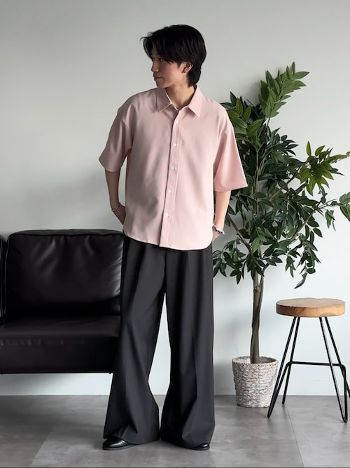 2タックワイドストレートバギースラックス（スラックス）｜epnok