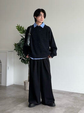 「アイテム（シューズ）」を使った、sakuさん（メンズ・164cm）の秋コーディネート