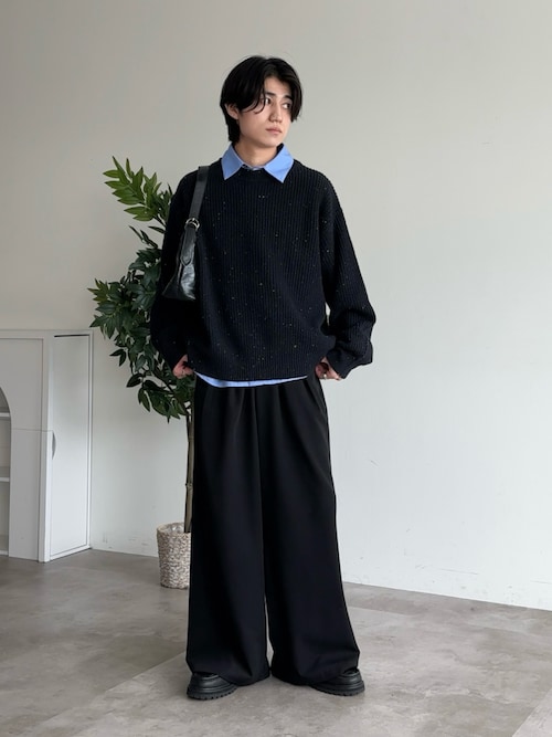 PG × Steven Alan＞ KNOCK BLACK LEATHER/シューズ（モカシン