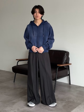 「epnok(エプノック)のヘビーウェイトダブルジップフーディー(パーカー)」を使った、sakuさん(メンズ・164cm)の冬コーディネート