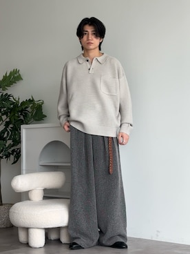 「アイテム（ドレスシューズ）」を使った、sakuさん（メンズ・164cm）の秋コーディネート