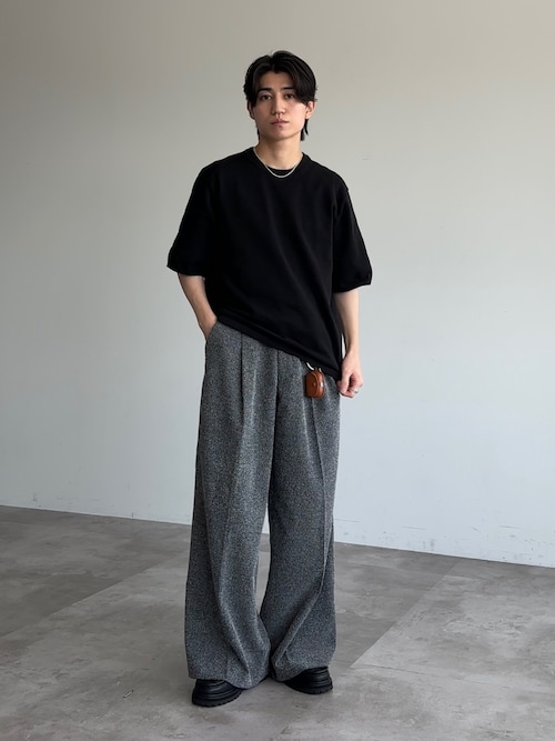 PG × Steven Alan＞ KNOCK BLACK LEATHER/シューズ（モカシン