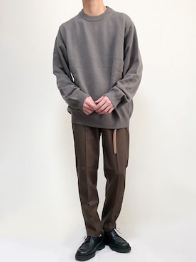 「PUBLIC TOKYO（パブリックトウキョウ）のアイテム（パンツ）」を使った、sakuさん（メンズ・164cm）の秋コーディネート