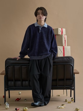 「epnok（エプノック）のアイテム」を使った、sakuさん（メンズ・164cm）の冬コーディネート