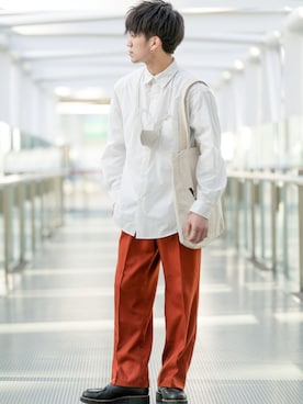 「GLOBAL WORK（グローバルワーク）のアイテム」を使った、sakuさん（メンズ・164cm）の春コーディネート