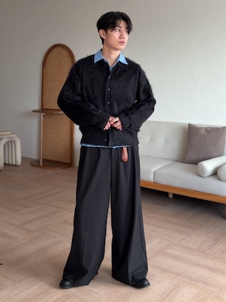 「epnok(エプノック)のベーシックルーズストライプシャツ(シャツ/ブラウス)」を使った、sakuさん(メンズ・164cm)の秋コーディネート