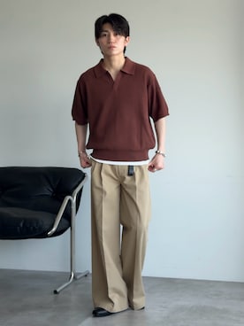 「epnok（エプノック）のアイテム」を使った、sakuさん（メンズ・164cm）の夏コーディネート