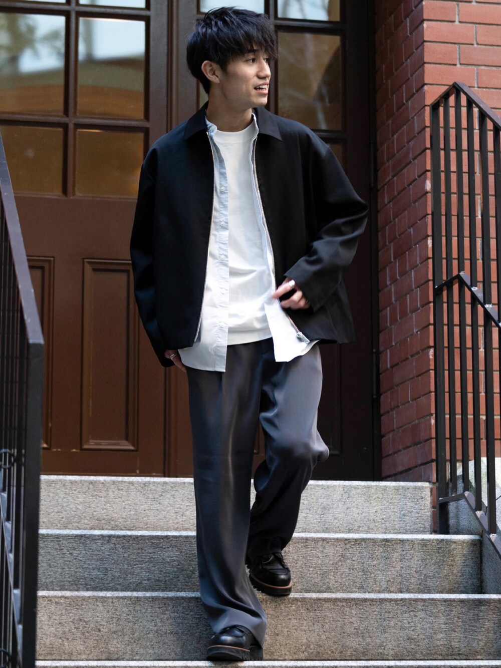 city（シティ）の「ZIP BLOUSON/スーパー100S ジップブルゾン