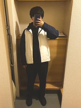 「PUMA（プーマ）のアイテム（ジャケット/アウター）」を使った、麻布レンジさん（メンズ・165cm）の春コーディネート