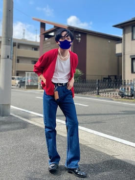 「LACOSTE」｜「アイテム（財布/小物）」を使った、KEITO MIYAIさん（メンズ・172cm）の夏コーディネート
