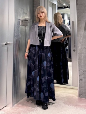 「アイテム（バングル/リストバンド）」を使った、おひめさん（レディース・151cm）の夏コーディネート