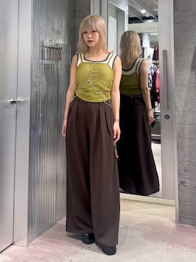 「アイテム（サスペンダー）」を使った、おひめさん（レディース・151cm）の夏コーディネート