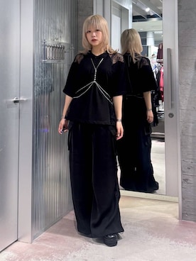 「アイテム（サスペンダー）」を使った、おひめさん（レディース・151cm）の夏コーディネート