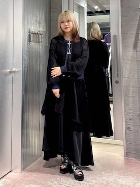 「アイテム（ブーツ、シルバー系）」を使った、おひめさん（レディース・151cm）の春コーディネート