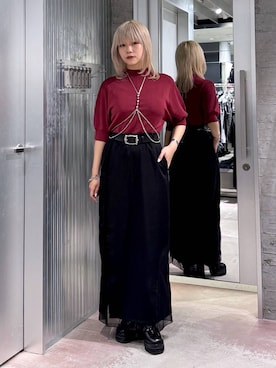 「アイテム（サスペンダー）」を使った、おひめさん（レディース・151cm）の夏コーディネート
