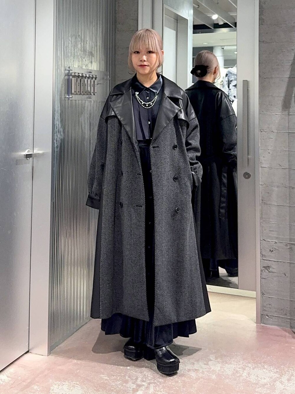 ウーリーテックイソザイキリカエコート(HARE)を使った人気ファッション