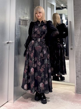 「アイテム（カーディガン/ボレロ、ブラック系）」を使った、おひめさん（レディース・151cm）の夏コーディネート