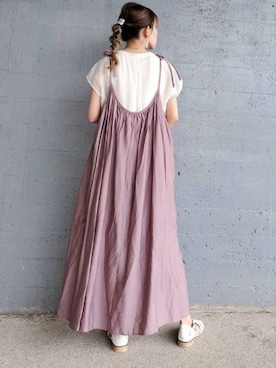 「キャミソールワンピ」｜☆suga☆さん（レディース・162cm）の夏コーディネート