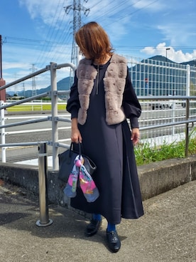 「アイテム（ワンピース/ドレス）」を使った、☆suga☆さん（レディース・164cm）の秋コーディネート