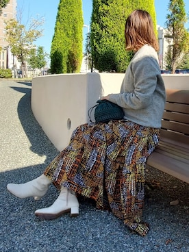 「アイテム（ワンピース、その他）」を使った、☆suga☆さん（レディース・162cm）の秋コーディネート