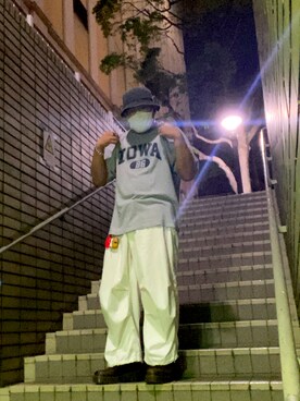 「vtg」｜Sherryさん（メンズ・180cm）の夏コーディネート