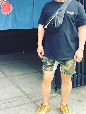 「tombowのアイテム（その他パンツ、その他）」を使った、gigaさん（メンズ・172cm）の秋コーディネート