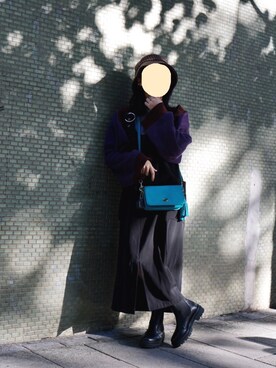 「BEAMS（ビームス）のアイテム（ワンピース/ドレス、ブラック系）」を使った、Rukさん（レディース・149cm）の春コーディネート