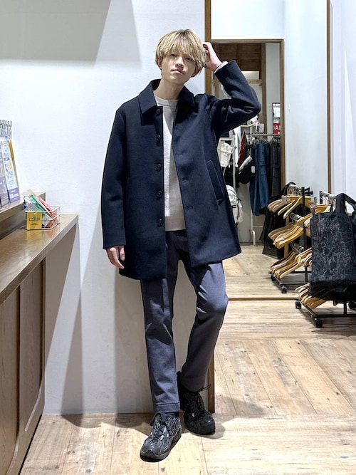 ウーリーテック/防風スマートショートステンカラーコート/451155